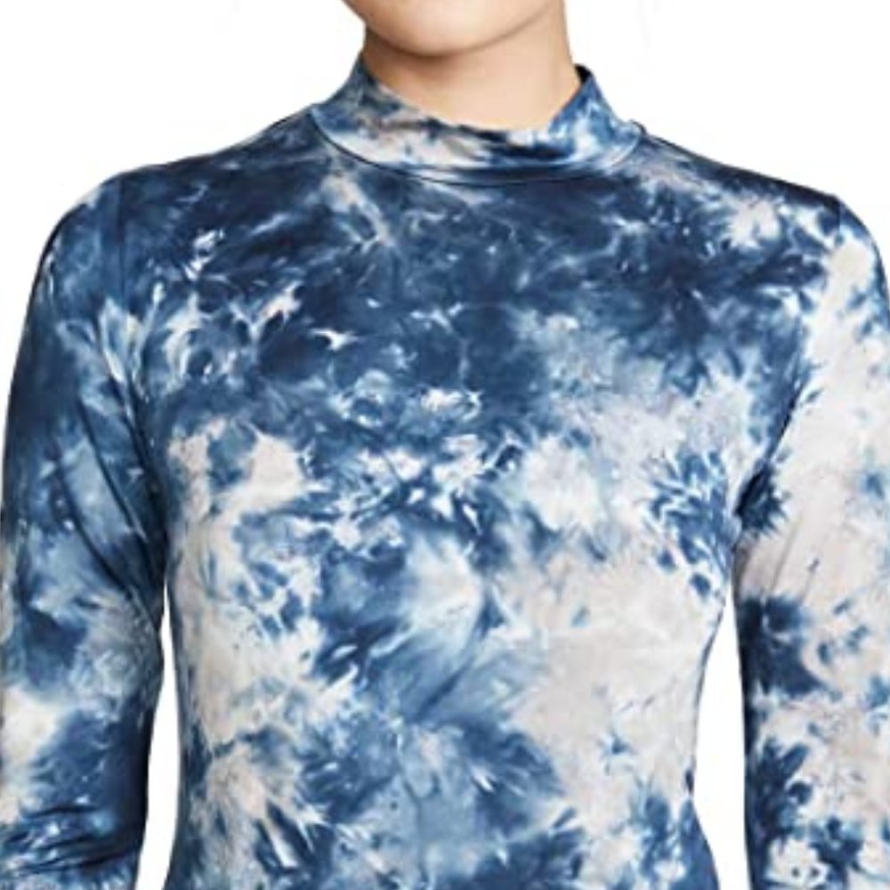 Young Fabulous & Broke Mock Neck Tie Dye Top